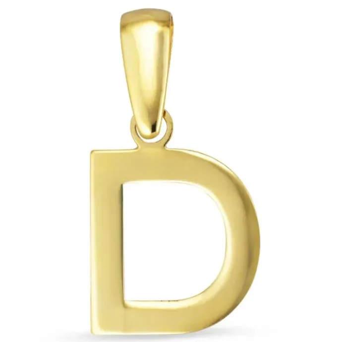 Bogstav D vedhæng i 8 karat guld