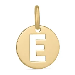 Bogstav E vedhæng i 8 karat guld