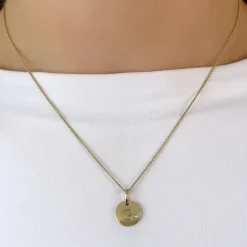 Bogstav G diamant vedhæng i 9 karat guld 0,01 ct