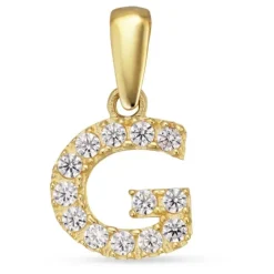 Bogstav G vedhæng i 8 karat guld