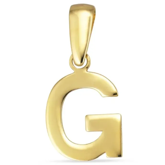 Bogstav G vedhæng i 8 karat guld