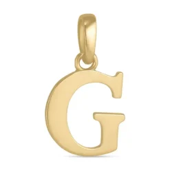 Bogstav G vedhæng i 9 karat guld