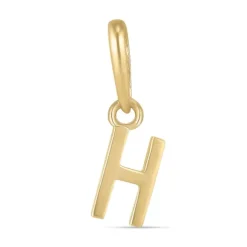 Bogstav H vedhæng i 9 karat guld