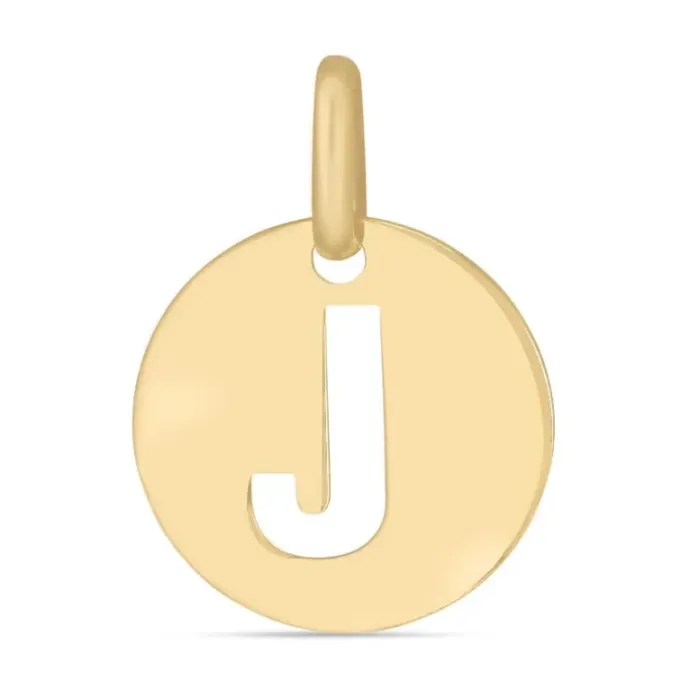 Bogstav J vedhæng i 8 karat guld