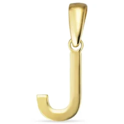 Bogstav J vedhæng i 8 karat guld