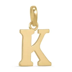 Bogstav K vedhæng i 9 karat guld
