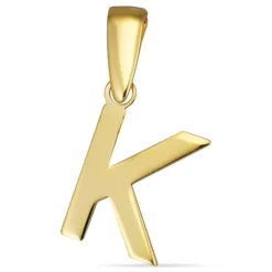 Bogstav K vedhæng i 8 karat guld
