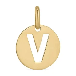 Bogstav V vedhæng i 8 karat guld