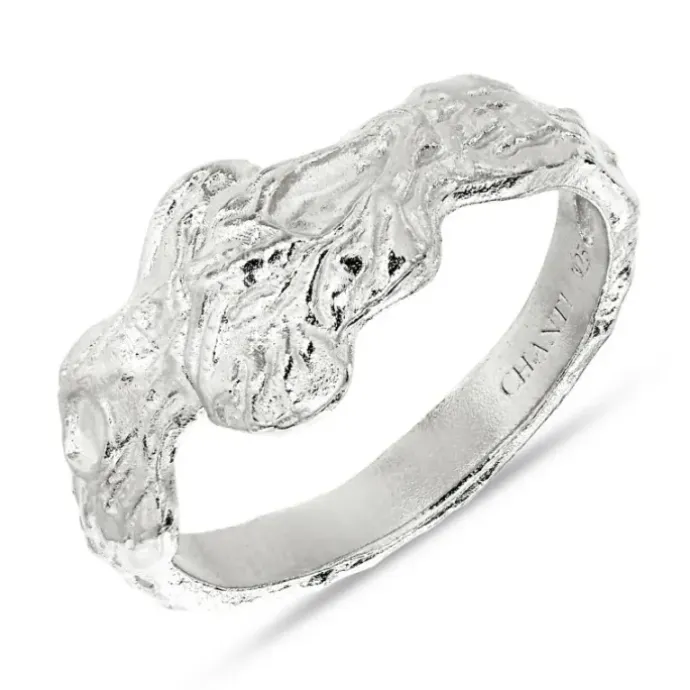 Bred ring i sølv