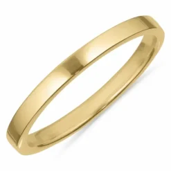Bred Simple Rings ring i forgyldt sølv