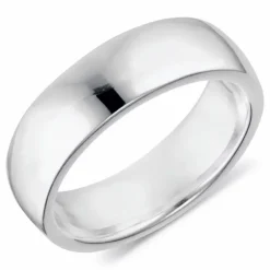 Bred sølv ring i sølv