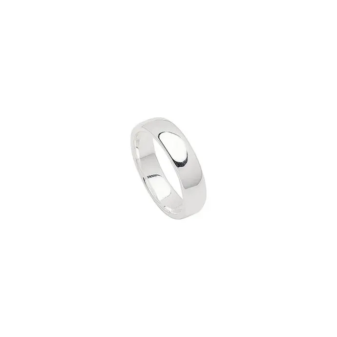 Bred sølv ring i sølv