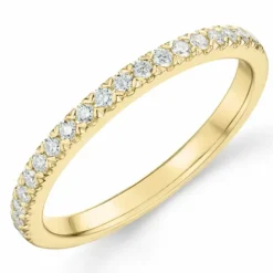Brillant alliancering i 14 karat guld 0,20 ct