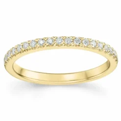 Brillant alliancering i 14 karat guld 0,20 ct