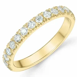 Brillant alliancering i 14 karat guld 0,49 ct