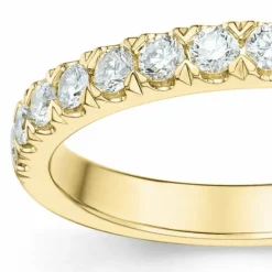 Brillant alliancering i 14 karat guld 0,49 ct