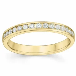 Brillant alliancering i 14 karat guld 0,26 ct