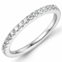 Brillant ring i 14 karat hvidguld 0,22 ct