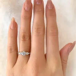 Chanti ringe sølv fingerring i rhodineret sølv