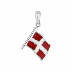 Dannebrog vedhæng i sølv