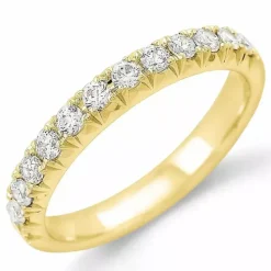 Diamant alliancering i 14 karat guld 0,49 ct