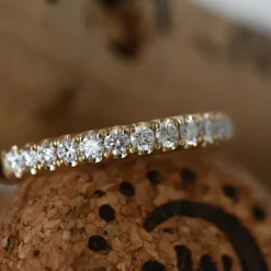 Diamant alliancering i 14 karat guld 0,49 ct