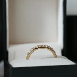 Diamant alliancering i 14 karat guld 0,49 ct