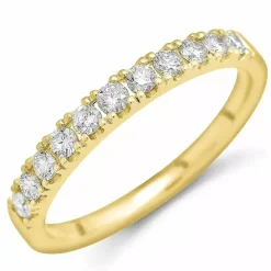 Diamant alliancering i 14 karat guld 0,41 ct