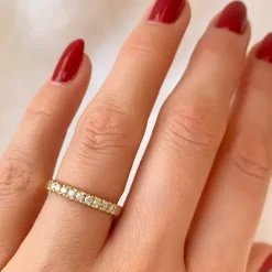 Diamant alliancering i 14 karat guld 0,24 ct