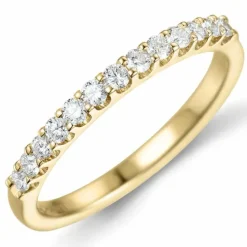 Diamant alliancering i 14 karat guld 0,25 ct