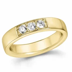 Diamant alliancering i 14 karat guld 0,30 ct