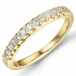 Diamant alliancering i 14 karat guld 0,25 ct