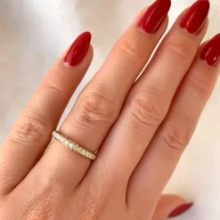 Diamant alliancering i 14 karat guld 0,25 ct