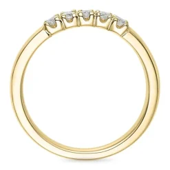 Diamant alliancering i 14 karat guld 0,21 ct
