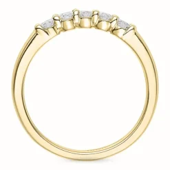 Diamant alliancering i 14 karat guld 0,33 ct