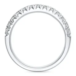 Diamant alliancering i 14 karat hvidguld 0,50 ct