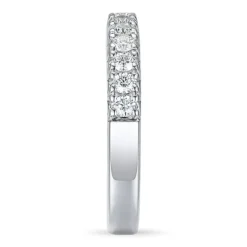 Diamant alliancering i 14 karat hvidguld 0,50 ct