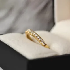 Diamant alliancering i 14 karat guld 0,25 ct