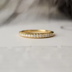 Diamant alliancering i 14 karat guld 0,25 ct