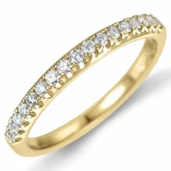 Diamant alliancering i 14 karat guld 0,26 ct
