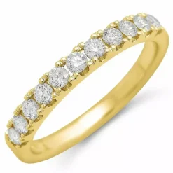 Diamant alliancering i 14 karat guld 0,48 ct