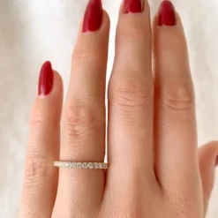 Diamant alliancering i 14 karat guld 0,36 ct