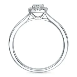 Diamant hvidgulds ring i 14 karat hvidguld 0,2 ct 0,072 ct