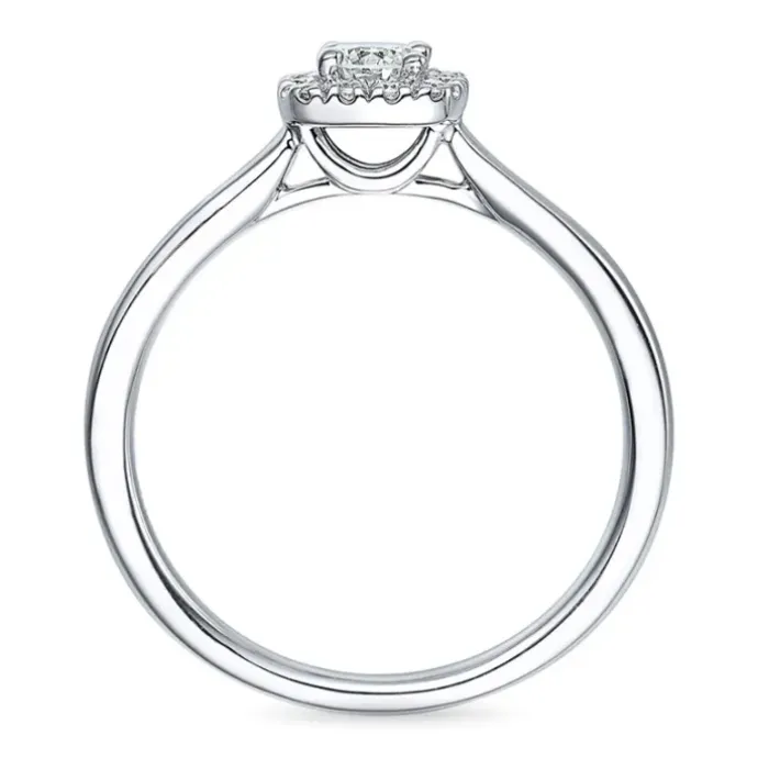 Diamant hvidgulds ring i 14 karat hvidguld 0,2 ct 0,072 ct