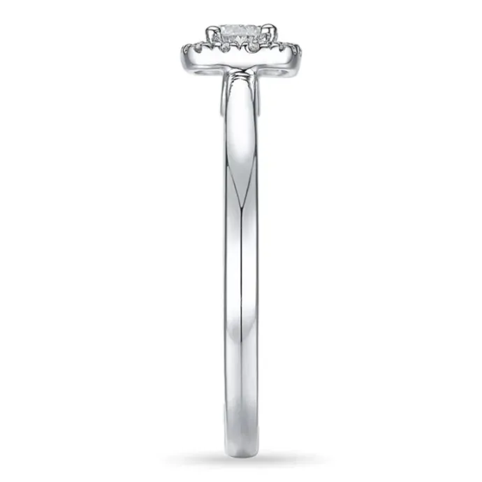 Diamant hvidgulds ring i 14 karat hvidguld 0,2 ct 0,072 ct