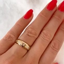 Diamant ring i 14 karat guld 0,20 ct