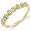 Diamant ring i 9 karat guld 0,10 ct