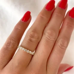 Diamant ring i 14 karat guld 0,75 ct