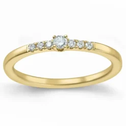 Diamant ring i 14 karat guld 0,04 ct 0,06 ct