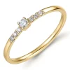 Diamant ring i 9 karat guld 0,09 ct